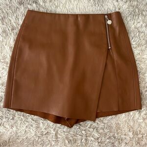 Zara Faux Leather Skort